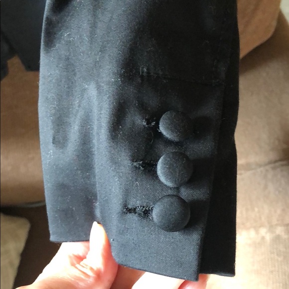 Black H&M blazer jacket with buttons - Picture 8 of 13